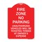Signmission No Parking Fire Zone Unauthorized Vehicles Will Be Ticketed Towed at Owner Expense, RW-1824-23671 A-DES-RW-1824-23671 - alternate 1